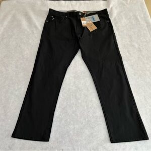 Tailor Vintage Pants Black 38x30 Luxe Performance New Canaan Slim Fit Polyester